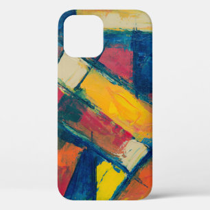 Multicolored abstract painting iPhone 12 case