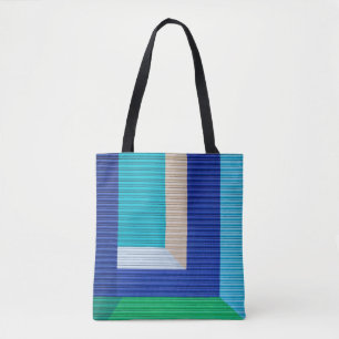 Multicolored abstract painting tote bag