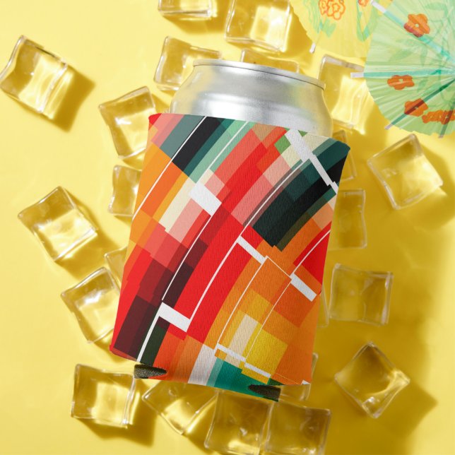 Multicolored Abstract Pattern Can Cooler (In Situ Summer)
