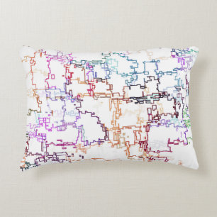 Multicolored Abstract Pattern Decorative Cushion