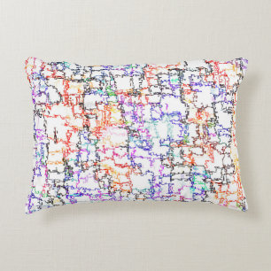 Multicolored Abstract Pattern Decorative Cushion