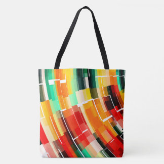 Multicolored Abstract Pattern Tote Bag
