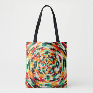 Multicolored Abstract Pattern Tote Bag