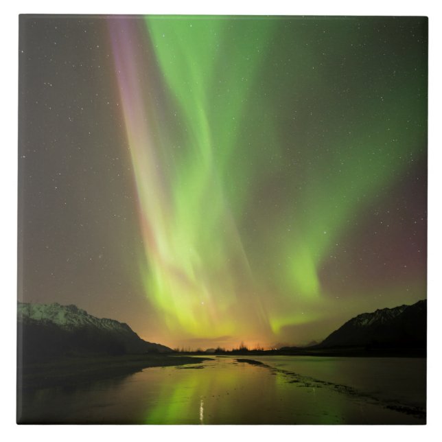 Multicolored Aurora Ceramic Tile (Front)