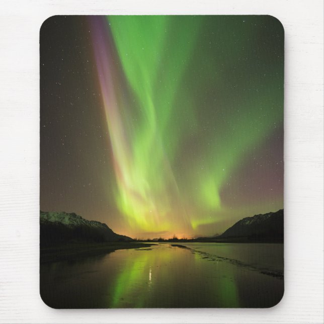 Multicolored Aurora Mouse Pad (Front)