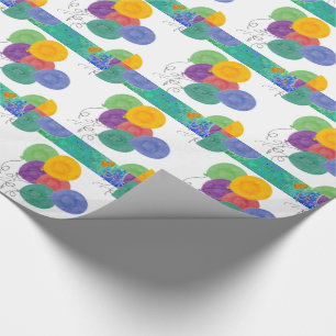 Multicolored Balloons Pattern Wrapping Paper