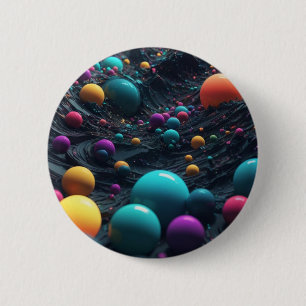 Multicolored balls Artwork 6 Cm Round Badge