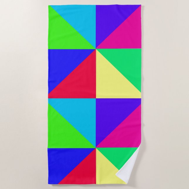 Multicolored Beach Towel (Front)
