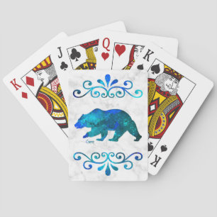 Multicolored Bear - Bicycle Playing Cards