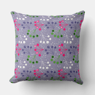 Multicolored berry simple pattern retro sixties cushion