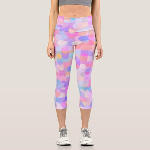 Multicolored Boho Pattern  Capri Leggings