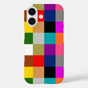 Multicolored Bold Colour Blocks Design  iPhone 16 Case