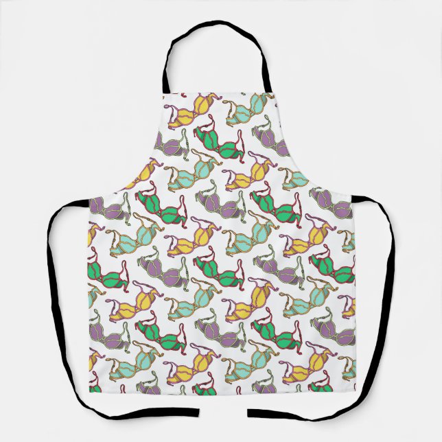 Multicolored Bra Pattern Apron (Front)