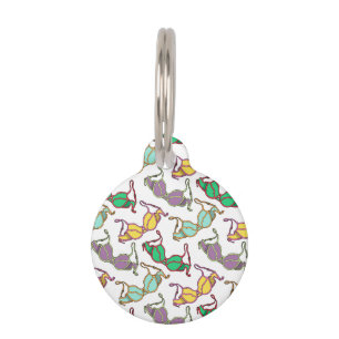 Multicolored Bra Pattern Pet Tag