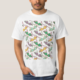 Multicolored Bra Pattern T-Shirt
