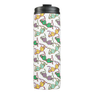 Multicolored Bra Pattern Thermal Tumbler