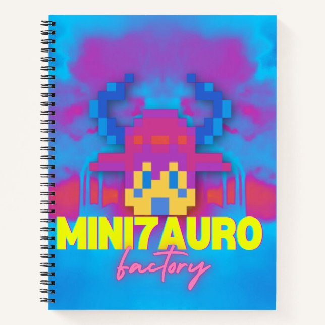multicolored bull notebook (Front)