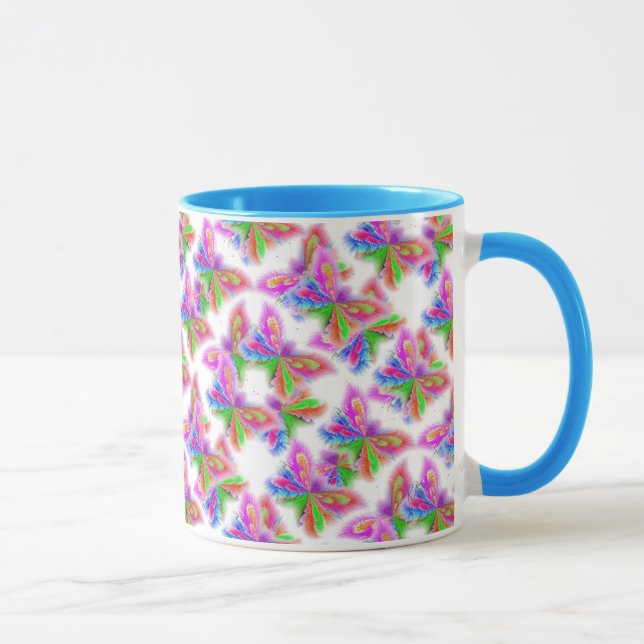 Multicolored Butterflies in Bold Colours Mug (Right)