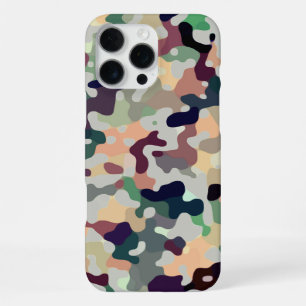 Multicolored Camo Pattern iPhone 16 Pro Max Case