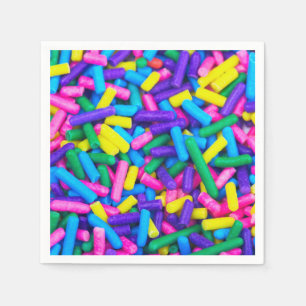 Multicolored Candy Sprinkles Napkin