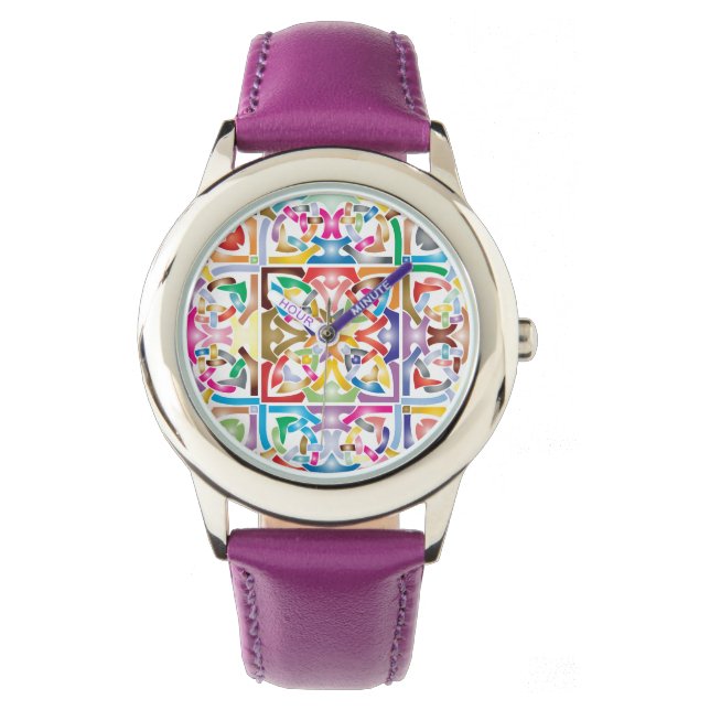 multicolored celtic knot watch (Front)