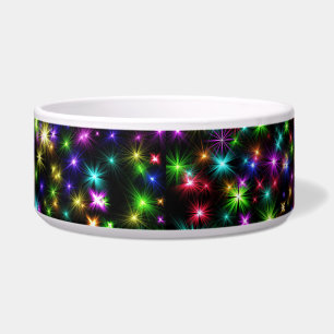 Multicolored Christmas Star Rays Pattern
