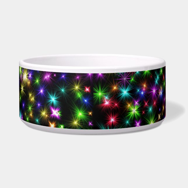 Multicolored Christmas Star Rays Pattern (Front)