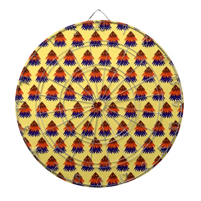 Multicolored Christmas Tree - Dart Board  (Front)
