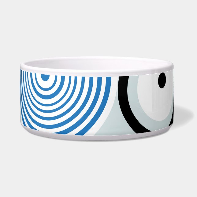 Multicolored circles, graphic pattern design. (Front)