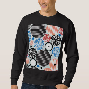 Multicolored circles, graphic pattern design. sweatshirt