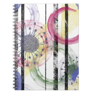 Multicolored circles notebook