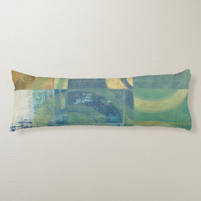 Multicolored Circles & Panels Body Cushion (Front)