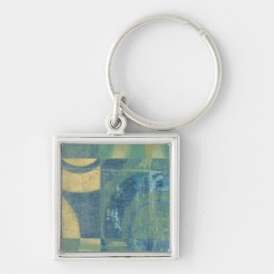 Multicolored Circles & Panels Key Ring