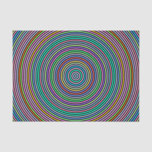 Multicolored Circles/Rings Pattern Tissue Paper