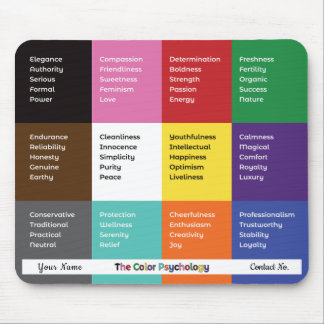 Multicolored Colour Psychology Mousepad