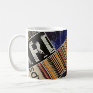 MULTICOLORED DIGITAL WALLPAPER COFFEE MUG