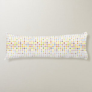 Multicolored dot background body cushion