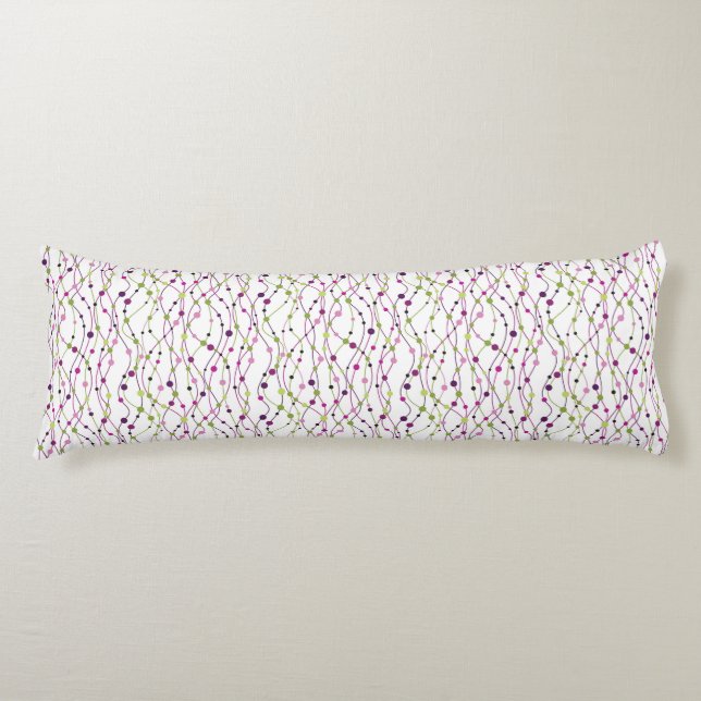 Multicolored dot background body cushion (Front)