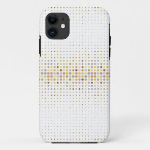 Multicolored dot background iPhone 11 case