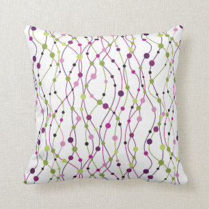Multicolored dot background cushion