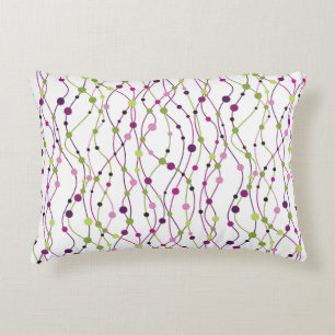 Multicolored dot background decorative cushion