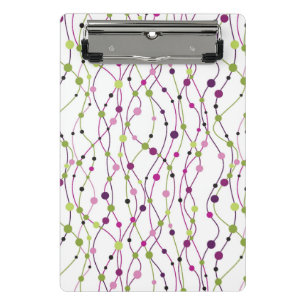 Multicolored dot background mini clipboard
