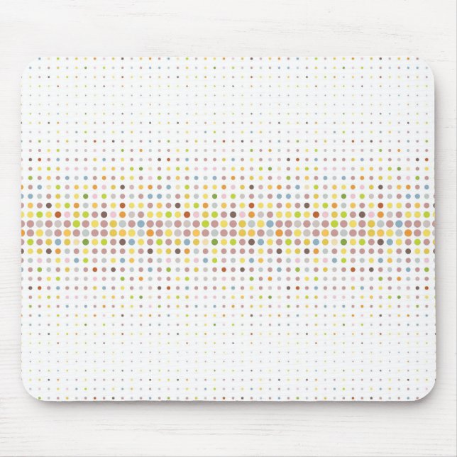 Multicolored dot background mouse pad (Front)