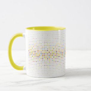 Multicolored dot background mug