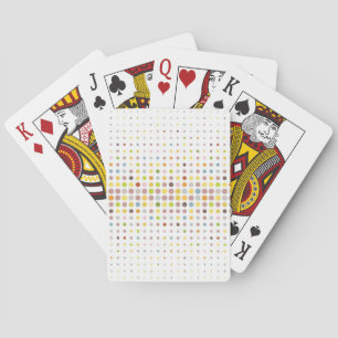 Multicolored dot background playing cards
