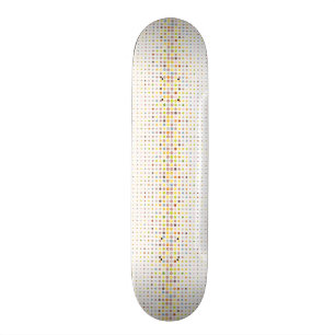 Multicolored dot background skateboard
