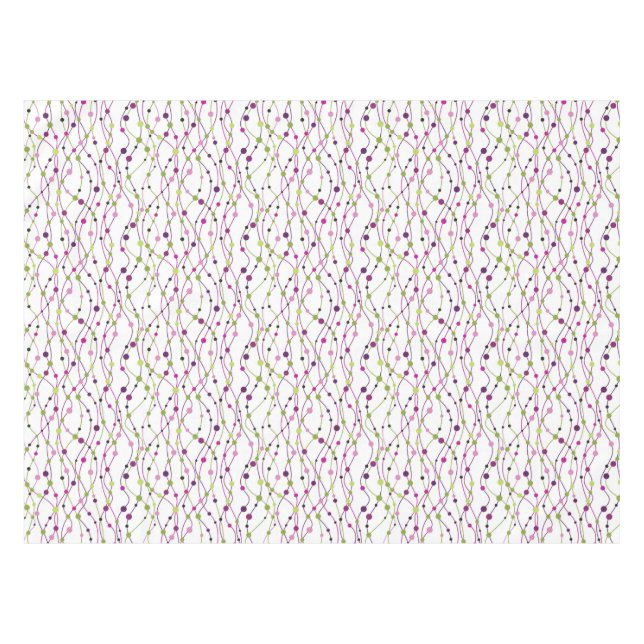 Multicolored dot background tablecloth (Front (Horizontal))