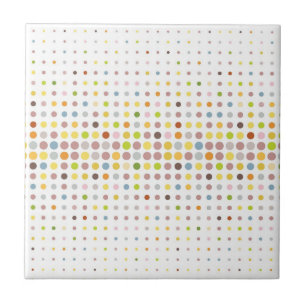 Multicolored dot background tile