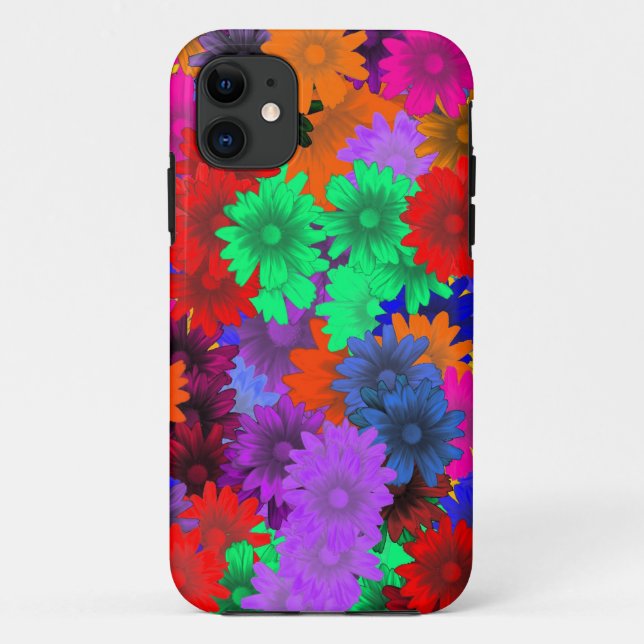 Multicolored floral Case-Mate iPhone case (Back)