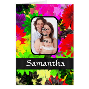 Multicolored floral photo background